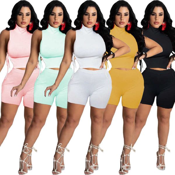 women tracksuits outfits summer fashion women's high collar side strap casual solid color slim two piece sets s-xxl 8510, Gray
women tracksuits outfits summer fashion women's high collar side strap casual solid color slim two piece sets s-xxl 8510, Gray