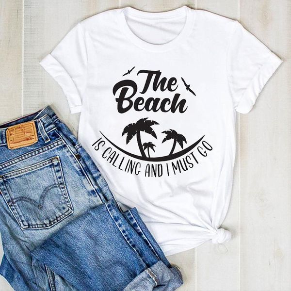 beach vacay mode cute letter womens print fashion summer tee female clothes graphic, White
beach vacay mode cute letter womens print fashion summer tee female clothes graphic, White