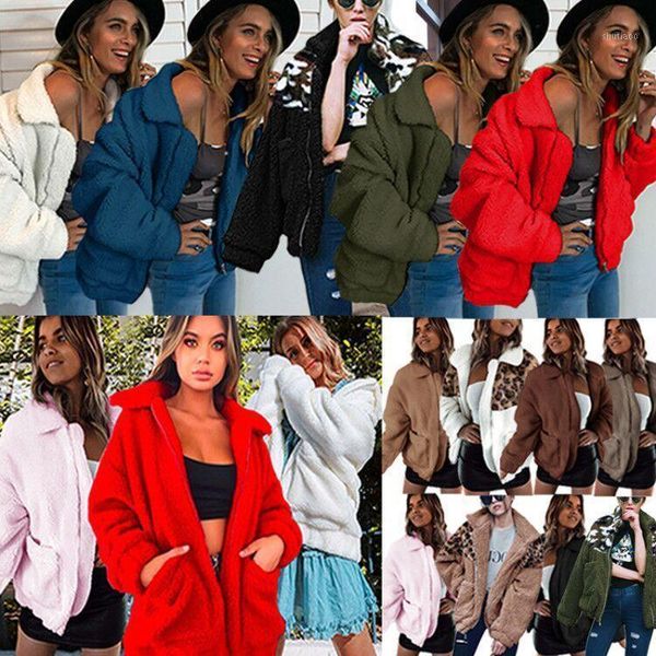 women's wool & blends spring, autumn and winter fashion zipper plush comfortable blouse jacket, Black
women's wool & blends spring, autumn and winter fashion zipper plush comfortable blouse jacket, Black