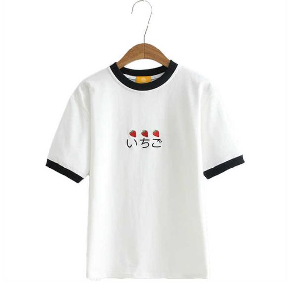 merry prety women japanese harajuku embroidery cotton shirts summer short sleeve o-neck casual shirt sweet style ops ees 210526, White
merry prety women japanese harajuku embroidery cotton shirts summer short sleeve o-neck casual shirt sweet style ops ees 210526, White