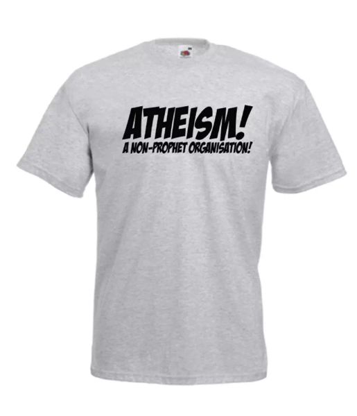 atheism no prophet organisation xmas gift idea mens women t shirts s-2xl, White;black
atheism no prophet organisation xmas gift idea mens women t shirts s-2xl, White;black