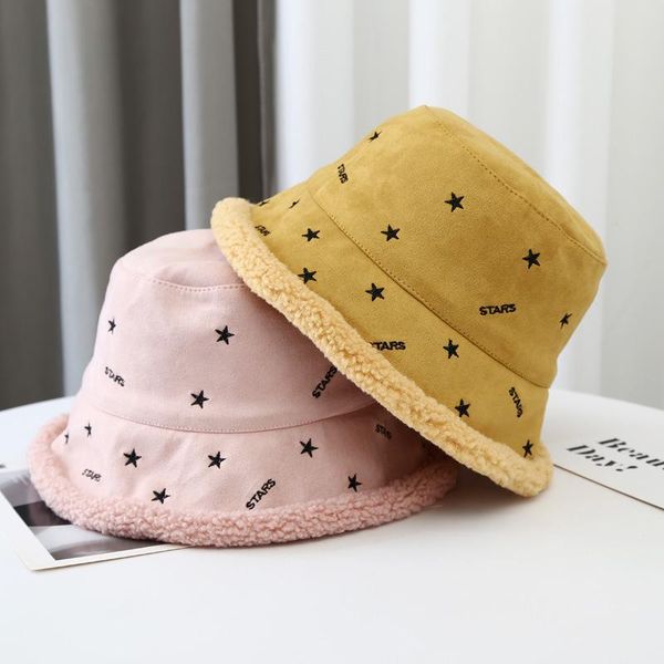 wide brim hats autumn and winter lamb velvet double-sided fisherman hat female warm korean outdoor star embroidery fashion basin, Blue;gray
wide brim hats autumn and winter lamb velvet double-sided fisherman hat female warm korean outdoor star embroidery fashion basin, Blue;gray