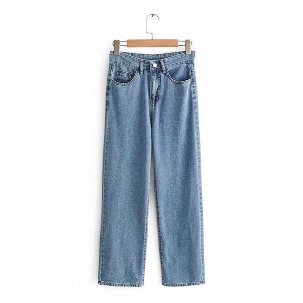 juliet 53-9101 european and american fashion tall waist straight jeans1, Blue
juliet 53-9101 european and american fashion tall waist straight jeans1, Blue