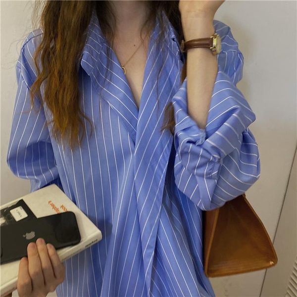 women's blouses & shirts oversized loose one button diagonal collar niche design long-sleeved shirt aesthetic clothes, White
women's blouses & shirts oversized loose one button diagonal collar niche design long-sleeved shirt aesthetic clothes, White