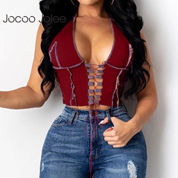 women summer halter v-neck hollow street backless knitting sleeveless crop slim club party tank 210428, White
women summer halter v-neck hollow street backless knitting sleeveless crop slim club party tank 210428, White