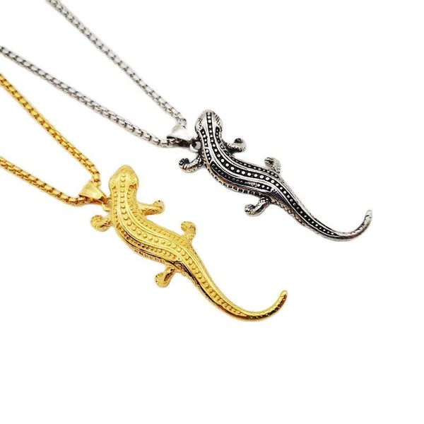 pendant necklaces stainless steel wild animal gecko necklace mens fahion personal little lizard jewelry gift, Silver
pendant necklaces stainless steel wild animal gecko necklace mens fahion personal little lizard jewelry gift, Silver