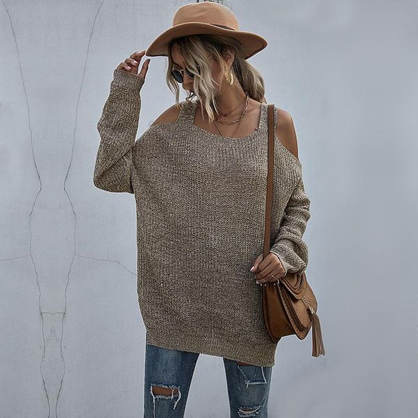 women's sweaters solid khaki off shoulder women sweater fashion lady pullover loose batwing-sleeve kintted square-collar knit top, White;black
women's sweaters solid khaki off shoulder women sweater fashion lady pullover loose batwing-sleeve kintted square-collar knit top, White;black