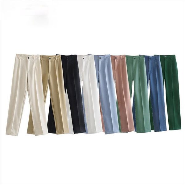 chic office wear straight women capri trousers fashion high waist zipper summer woman business loose female, Black;white
chic office wear straight women capri trousers fashion high waist zipper summer woman business loose female, Black;white