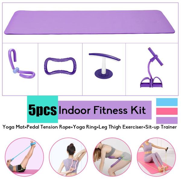 set yoga mat training equipment indoor workout gear resistance bands stretch tension pull rope full body muscle exercise mats
set yoga mat training equipment indoor workout gear resistance bands stretch tension pull rope full body muscle exercise mats