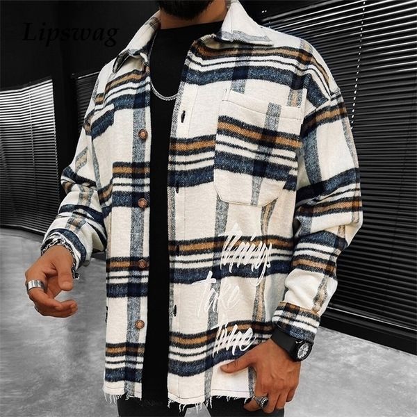 autumn fashion turn-down collar plaid jackets mens winter casual long sleeve buttoned coats men harajuku printed outerwear 220301, Black;brown
autumn fashion turn-down collar plaid jackets mens winter casual long sleeve buttoned coats men harajuku printed outerwear 220301, Black;brown