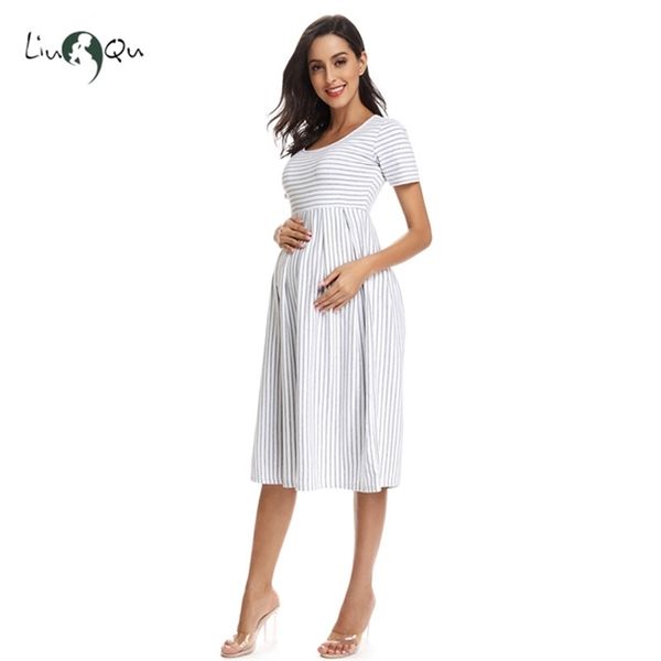 womens short sleeve knee length striped maternity dress casual pregnancy clothes loose summer pregnant premama baby shower 210922, White
womens short sleeve knee length striped maternity dress casual pregnancy clothes loose summer pregnant premama baby shower 210922, White