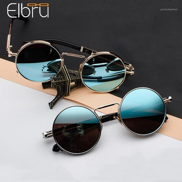 elbru 2021 punk fashion sunglasses vintage metal round reflective sunshades clear lens spring leg colorful eyewear for women, White;black
elbru 2021 punk fashion sunglasses vintage metal round reflective sunshades clear lens spring leg colorful eyewear for women, White;black