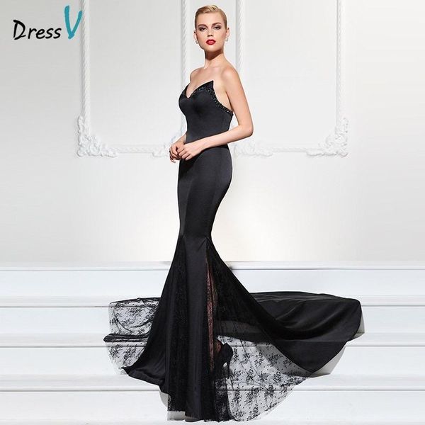 party dresses dressv black mermaid long evening dress sweetheart beading sleeveless court train lace trumpet formal, White;black 
party dresses dressv black mermaid long evening dress sweetheart beading sleeveless court train lace trumpet formal, White;black