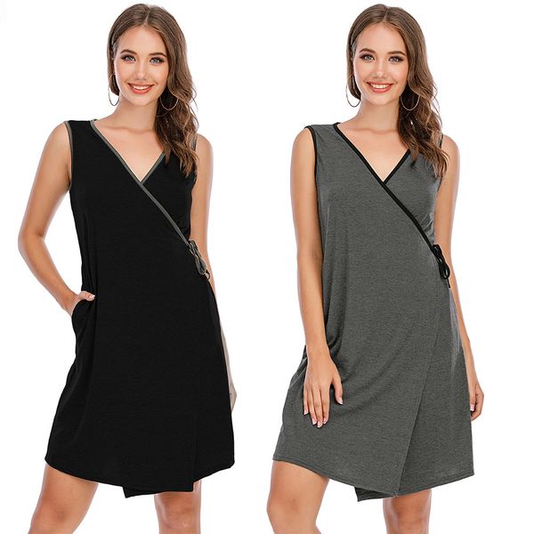 women's sleepwear 2021# maternity v-ne sleeveless nursing breastfeeding pajamas, Black;red
women's sleepwear 2021# maternity v-ne sleeveless nursing breastfeeding pajamas, Black;red
