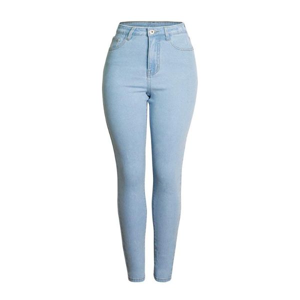 women's jeans autumn high waist slim stretch denim trousers solid color washed, Blue
women's jeans autumn high waist slim stretch denim trousers solid color washed, Blue