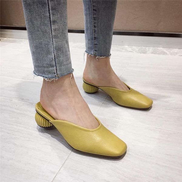 slippers fashion round heels solid mules shoes woman square toe shallow slip on ol comfy all match femme slides concise footwear, Black
slippers fashion round heels solid mules shoes woman square toe shallow slip on ol comfy all match femme slides concise footwear, Black
