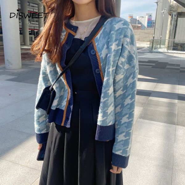 knits printed o-neck knitted woman korean single breasted slim cardigan sweater ladies loose autumn warm women's sweaters, White
knits printed o-neck knitted woman korean single breasted slim cardigan sweater ladies loose autumn warm women's sweaters, White