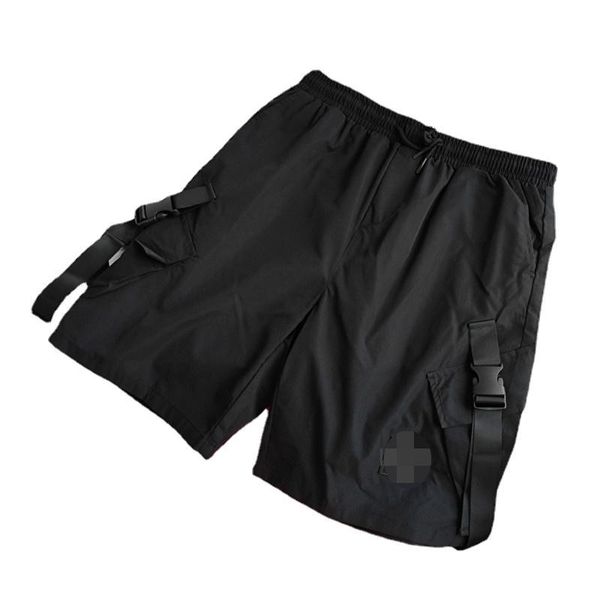 men's shorts summer 2021 work clothes embroidered badge loose casual pants men, White;black
men's shorts summer 2021 work clothes embroidered badge loose casual pants men, White;black