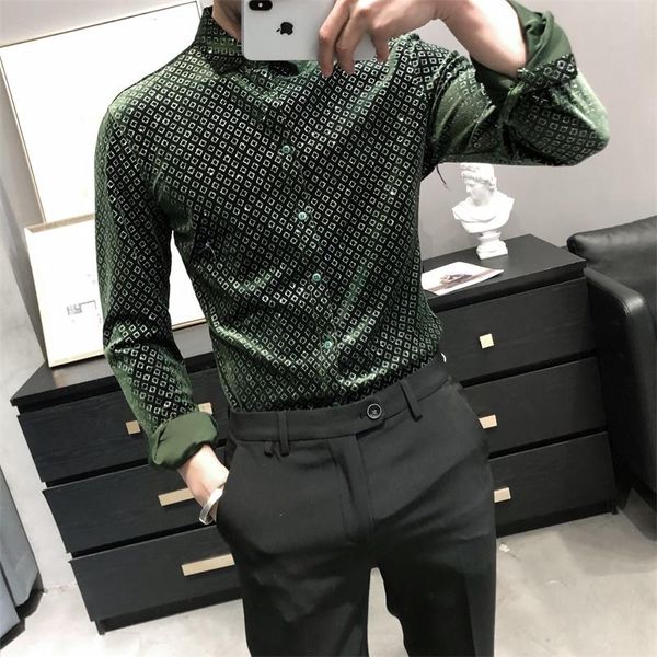 men's casual shirts shirt men 2021 trend retro handsome all-match, White;black
men's casual shirts shirt men 2021 trend retro handsome all-match, White;black