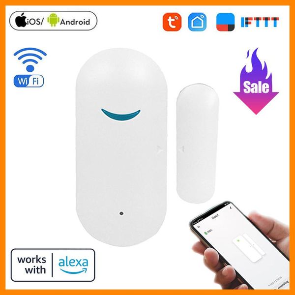smart home control tuya wifi door sensor open closed detectors app notification alert security alarm support alexa google 2021
smart home control tuya wifi door sensor open closed detectors app notification alert security alarm support alexa google 2021