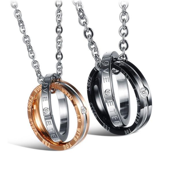 pendant necklaces modyle fashion cubic zircon black and rose gold color stainless steel round necklace for men women, Silver
pendant necklaces modyle fashion cubic zircon black and rose gold color stainless steel round necklace for men women, Silver