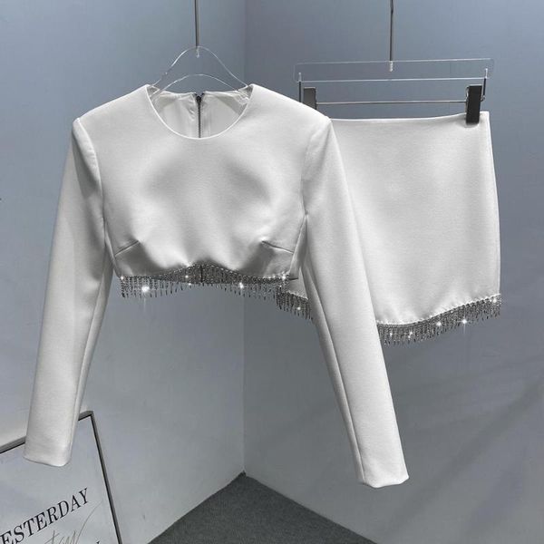 women's tracksuits autumn winter women suits skirts and diamonds long sleeve white women'sloose fit sets clothes two piece set fi, Gray
women's tracksuits autumn winter women suits skirts and diamonds long sleeve white women'sloose fit sets clothes two piece set fi, Gray