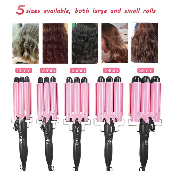 3-head hair curler hair root volume iron electric wave curler ceramic 3 barrel heated crimping iron for women pink 110-220v
3-head hair curler hair root volume iron electric wave curler ceramic 3 barrel heated crimping iron for women pink 110-220v