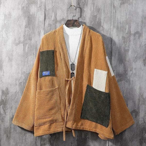 ethnic clothing autumn men kimono cardigan casual coat patchwork streetwear male jacket loose hip hop open stitch, Red
ethnic clothing autumn men kimono cardigan casual coat patchwork streetwear male jacket loose hip hop open stitch, Red