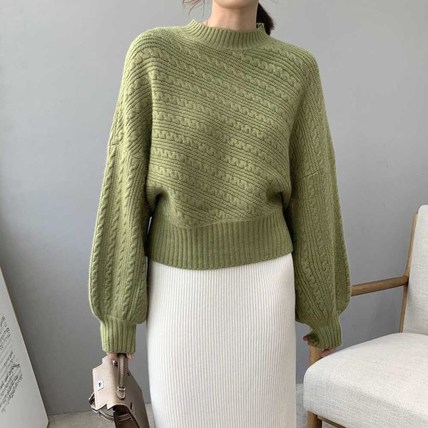 women's sweaters and pullovers vintage knitted stand collar batwing sleeve thick pull femme tricot zvnd, White;black
women's sweaters and pullovers vintage knitted stand collar batwing sleeve thick pull femme tricot zvnd, White;black