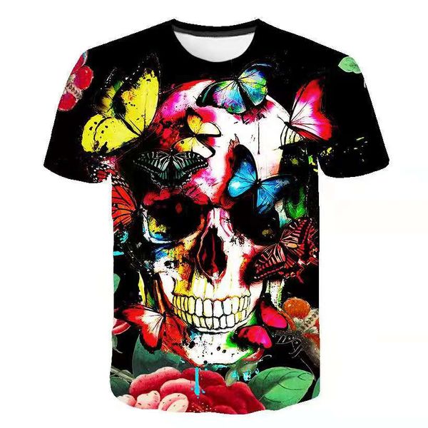 Skull avatar pattern men 3D printing T-shirt visual impact party top streetwear punk gothic round neck high quality American muscle style sh, White;black
Skull avatar pattern men 3D printing T-shirt visual impact party top streetwear punk gothic round neck high quality American muscle style sh, White;black