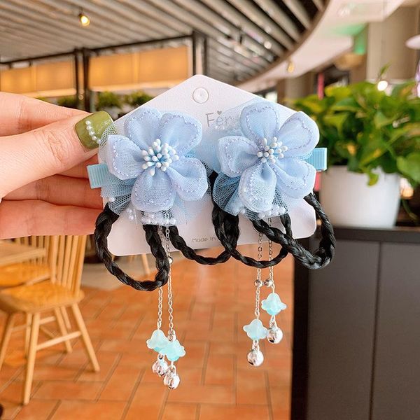 hair accessories 1pair net yarn flower bead hairpins hanfu braid bells tassel girls kid clip pin cosplay headwear, Slivery;white
hair accessories 1pair net yarn flower bead hairpins hanfu braid bells tassel girls kid clip pin cosplay headwear, Slivery;white