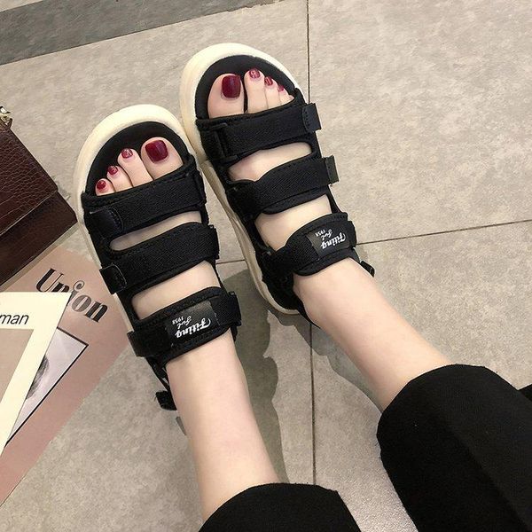 platform women's sandals 2021 fashion summer buckle women thick soled beach sandal casual chunky woman shoes 12, Black
platform women's sandals 2021 fashion summer buckle women thick soled beach sandal casual chunky woman shoes 12, Black