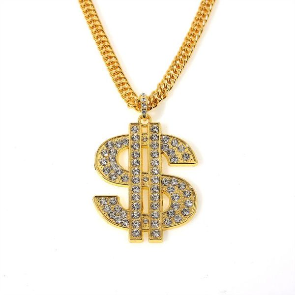 selling hip-hop personality trendy brand necklace dollar sign pendant nightclub party accessories wholesale necklaces, Silver
selling hip-hop personality trendy brand necklace dollar sign pendant nightclub party accessories wholesale necklaces, Silver