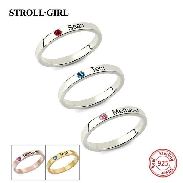 cluster rings strollgirl 100% 925 sterling silver engraved mother's stackable name ring with birthstone personalized jewelry, Golden;silver
cluster rings strollgirl 100% 925 sterling silver engraved mother's stackable name ring with birthstone personalized jewelry, Golden;silver