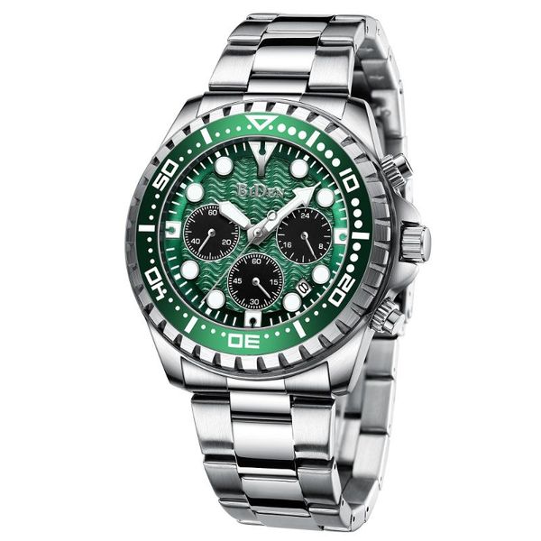 wristwatches men watch silver green water ghost stainless steel casual sport waterproof japan quartz gift for male, Slivery;brown
wristwatches men watch silver green water ghost stainless steel casual sport waterproof japan quartz gift for male, Slivery;brown
