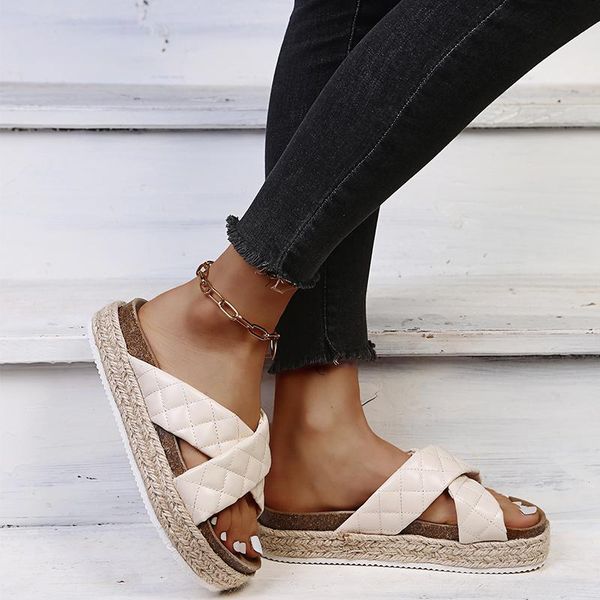 slippers yuke women's sandals slip-on cross-band platform women plus size 43 cane beach leisure female sliders flat shoes, Black
slippers yuke women's sandals slip-on cross-band platform women plus size 43 cane beach leisure female sliders flat shoes, Black