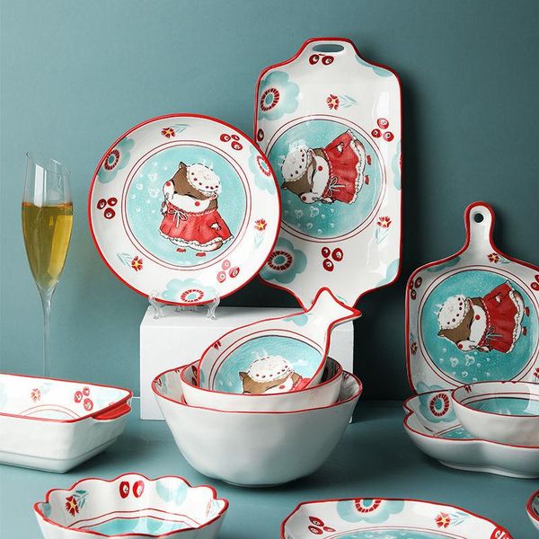 bowls cartoon japanese hand-painted ceramic tableware cute rice bowl household noodle soup breakfast grid plate items
bowls cartoon japanese hand-painted ceramic tableware cute rice bowl household noodle soup breakfast grid plate items