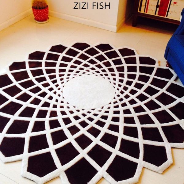 carpets black round carpet alfombras modern handmade living room bedroom fashion creative coffee table sofa tapete
carpets black round carpet alfombras modern handmade living room bedroom fashion creative coffee table sofa tapete