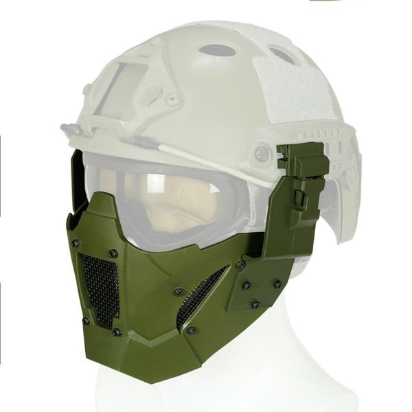 cycling helmets outdoor helmet combat protective half face ear protection conquer mask (green)
cycling helmets outdoor helmet combat protective half face ear protection conquer mask (green)