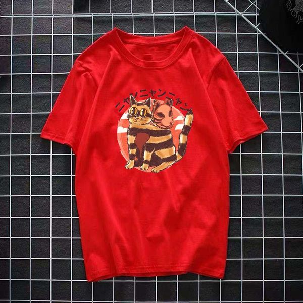 men's t-shirts cute japanese style trend printing t-shirt short-sleeved casual jacket round neck summer breathable cotton texture, White;black
men's t-shirts cute japanese style trend printing t-shirt short-sleeved casual jacket round neck summer breathable cotton texture, White;black