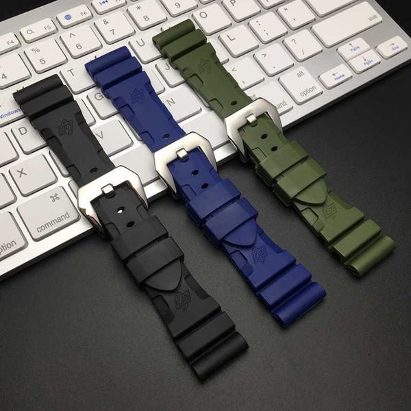 22mm 24mm 26mm silicone rubber watch band replace for panerai strap watch band waterproof watchband tools h0915, Silver
22mm 24mm 26mm silicone rubber watch band replace for panerai strap watch band waterproof watchband tools h0915, Silver