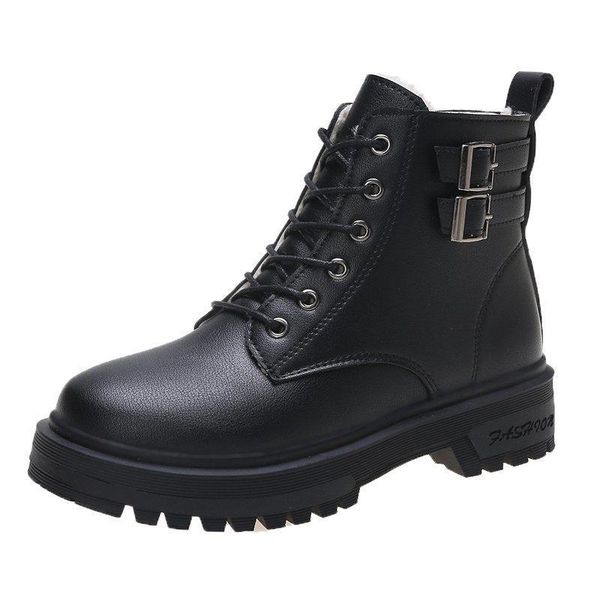 boots 2021 autumn and winter heightened slim short fashion thick-soled korean style plus velvet lace tube, Black
boots 2021 autumn and winter heightened slim short fashion thick-soled korean style plus velvet lace tube, Black