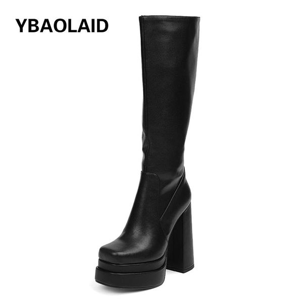 boots genuine leather simple zipper platform super high heel knee-length 2021 tube thick personality stretch, Black
boots genuine leather simple zipper platform super high heel knee-length 2021 tube thick personality stretch, Black