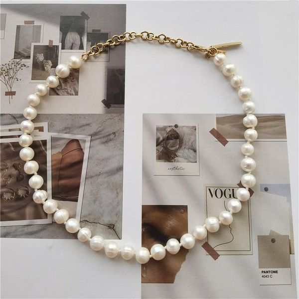 chokers 7-7.5mm natural freshwater pearl clavicle chain fashion elegant simple necklace female, Golden;silver
chokers 7-7.5mm natural freshwater pearl clavicle chain fashion elegant simple necklace female, Golden;silver