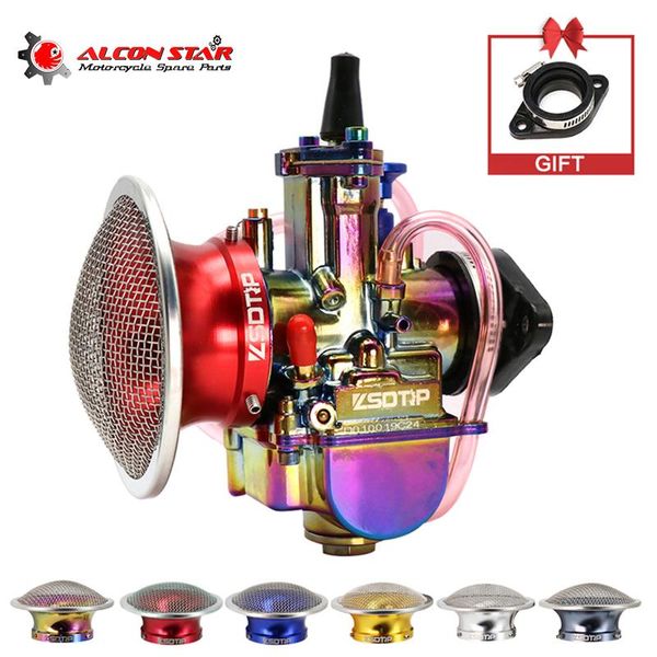 alconstar- universal 21mm-34mm 2t 4t pwk motorcycle carburetor carburador with colorful air filter for mikuni koso atv fuel system
alconstar- universal 21mm-34mm 2t 4t pwk motorcycle carburetor carburador with colorful air filter for mikuni koso atv fuel system