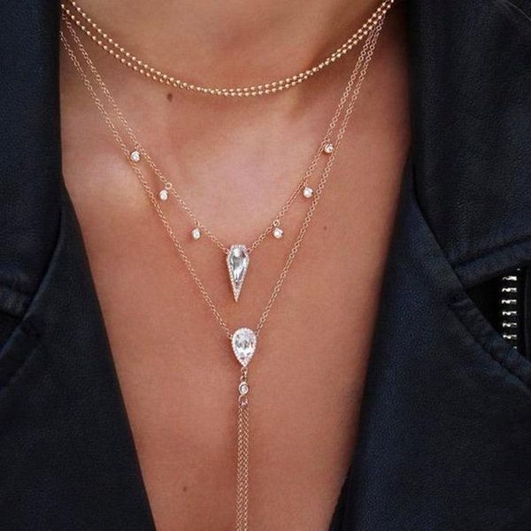 pendant necklaces ksra vintage crystal mutilayer drop necklace for women statement long chain fashion jewelry wholesale 2021, Silver
pendant necklaces ksra vintage crystal mutilayer drop necklace for women statement long chain fashion jewelry wholesale 2021, Silver