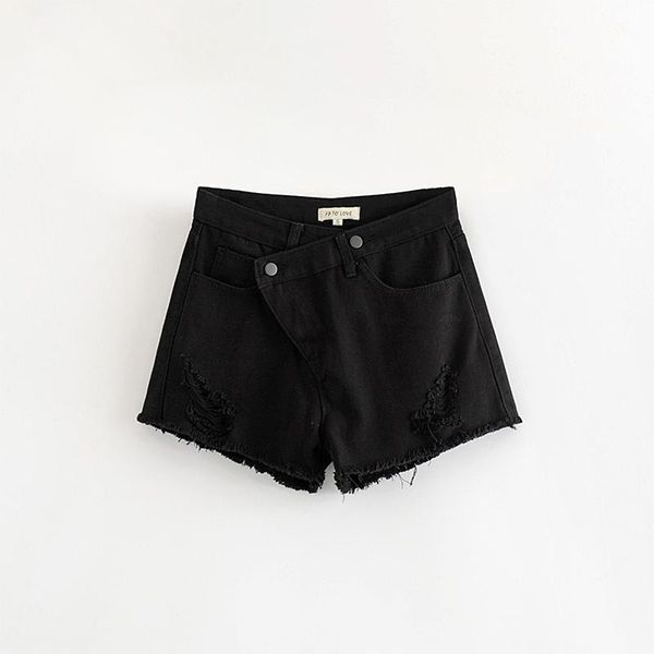 women's shorts women fashion casual summer 2021 denim short jeans mid waist female's black, White;black
women's shorts women fashion casual summer 2021 denim short jeans mid waist female's black, White;black