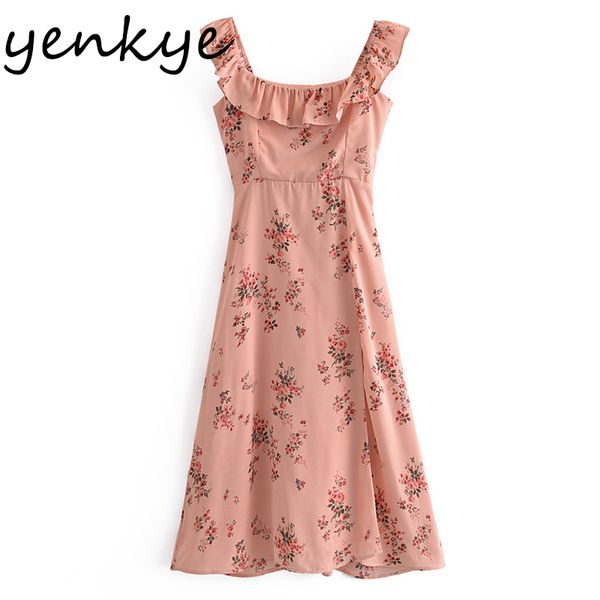 vintage floral print slits dress women ruffle square neck sleeveless a-line summer chiffon prairie chic robe 210430, Black;gray
vintage floral print slits dress women ruffle square neck sleeveless a-line summer chiffon prairie chic robe 210430, Black;gray