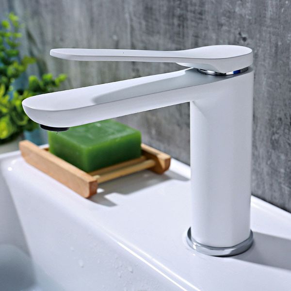 bathroom sink faucets brass chrome plated long handle cold and basin faucet white paint single hole deck mounted washbasin bla
bathroom sink faucets brass chrome plated long handle cold and basin faucet white paint single hole deck mounted washbasin bla