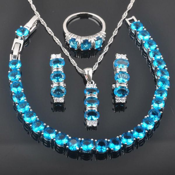 wedding jewelry sets sparkling sky blue zirconia for women 925 silver bracelet necklace pendant earrings ring gift qs0159, Slivery;golden
wedding jewelry sets sparkling sky blue zirconia for women 925 silver bracelet necklace pendant earrings ring gift qs0159, Slivery;golden